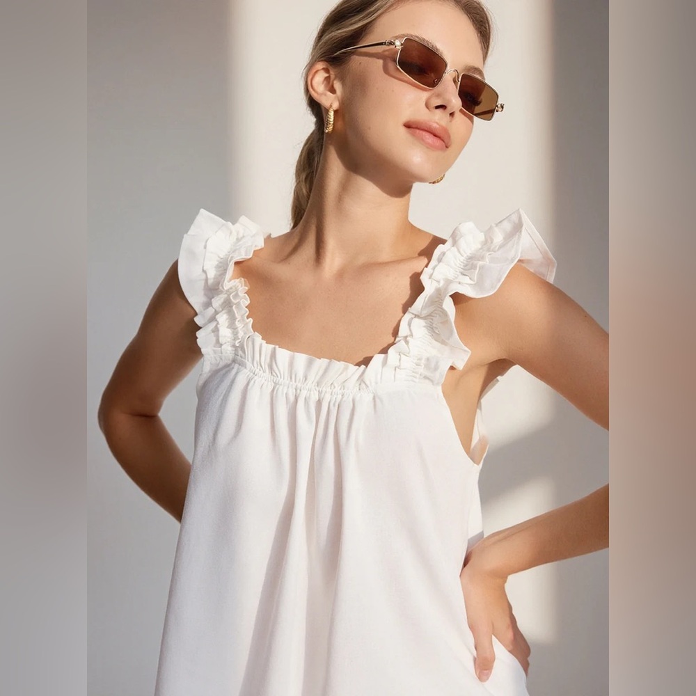 Commense Pure Cotton Ruffle Shorts Set - Picture 6 of 12